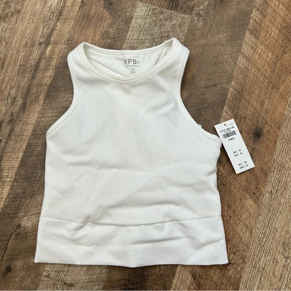 Abercrombie & Fitch YPB seamlessCORE Ribbed Scuba Tank White XS NWT - Picture 9 of 9